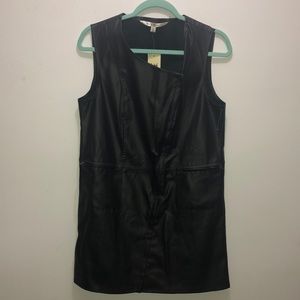 NWT - Faux Leather Shift Dress
